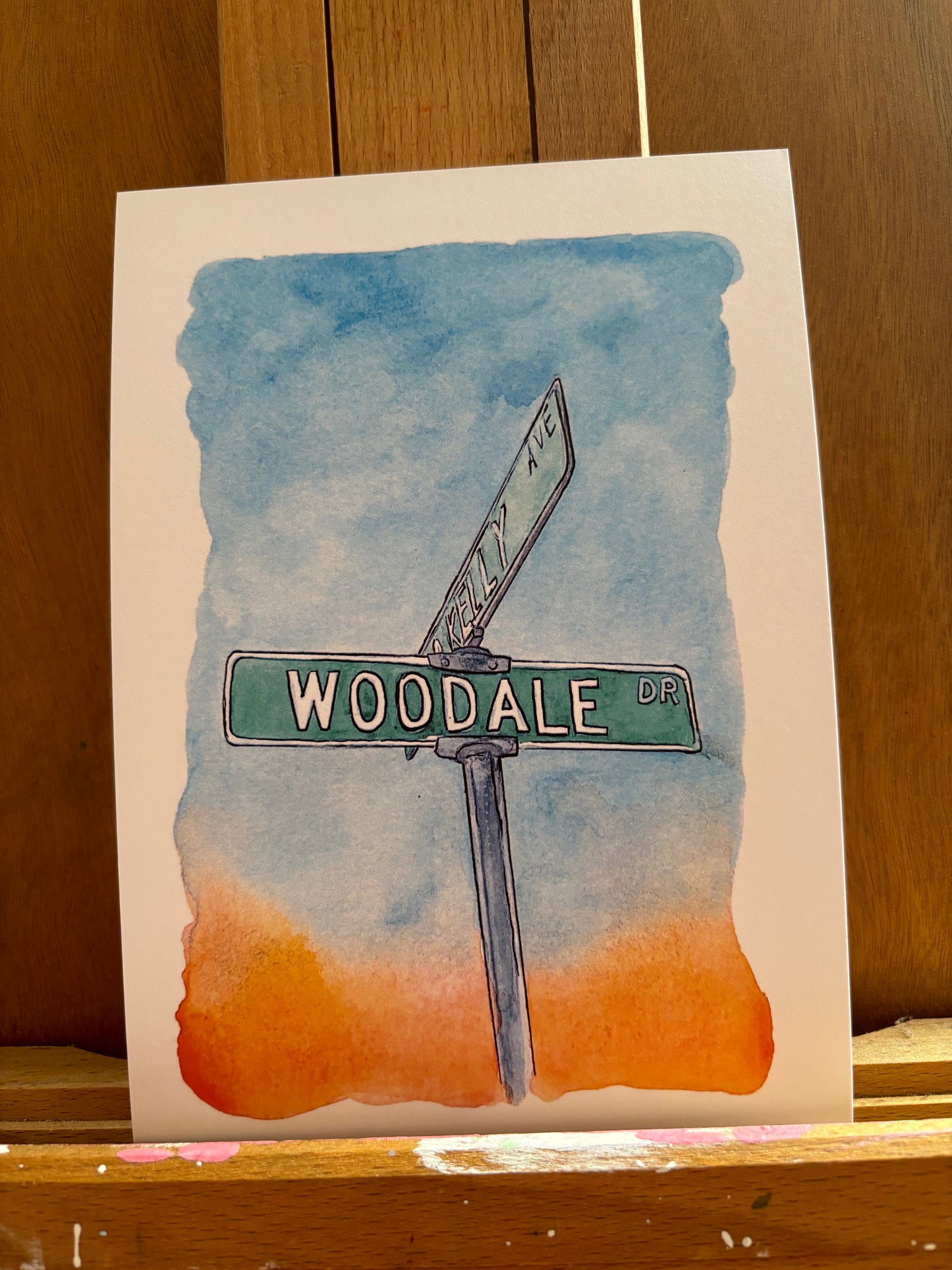 Woodale Street Sign 5x7