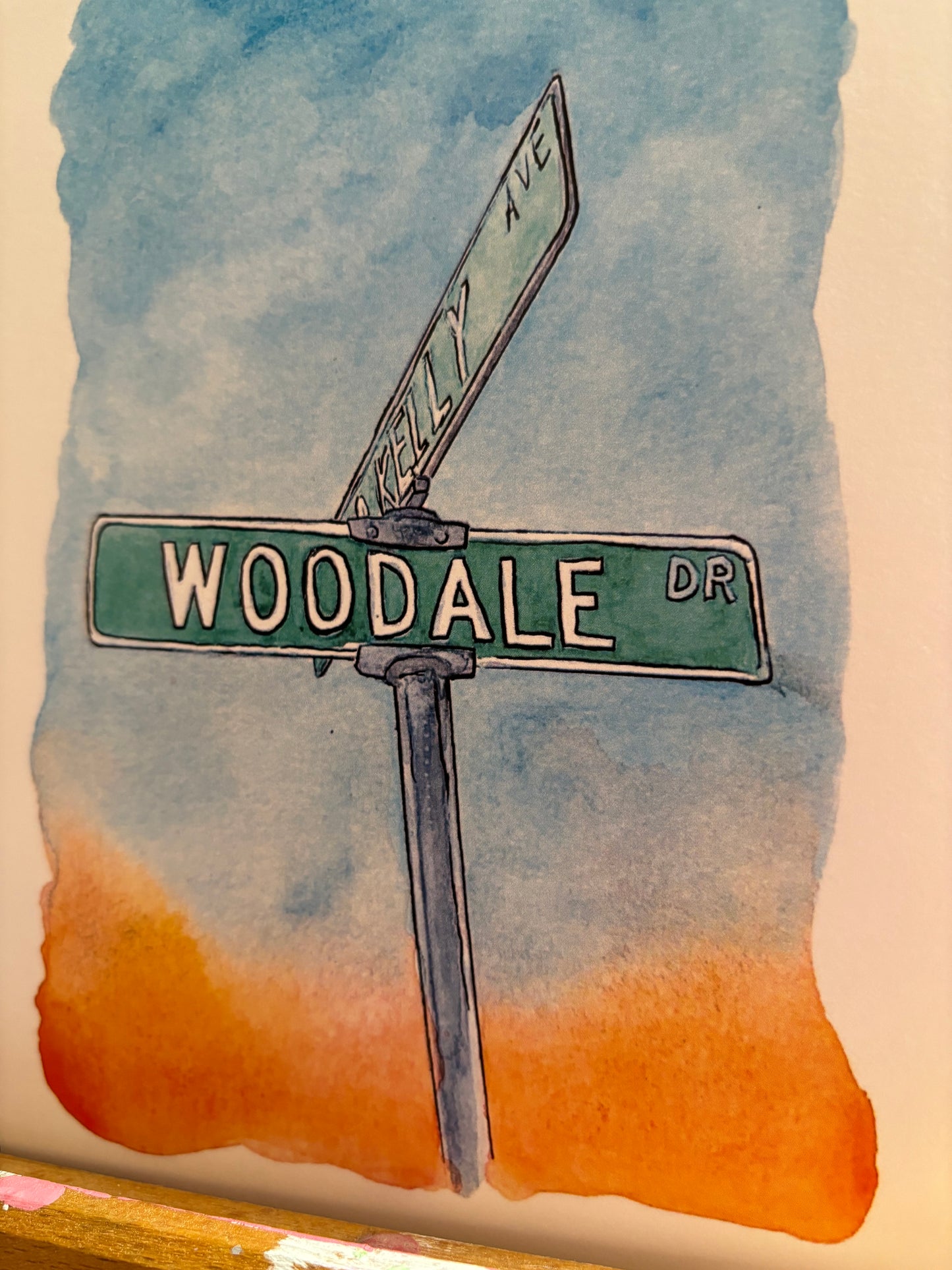 Woodale Street Sign 5x7