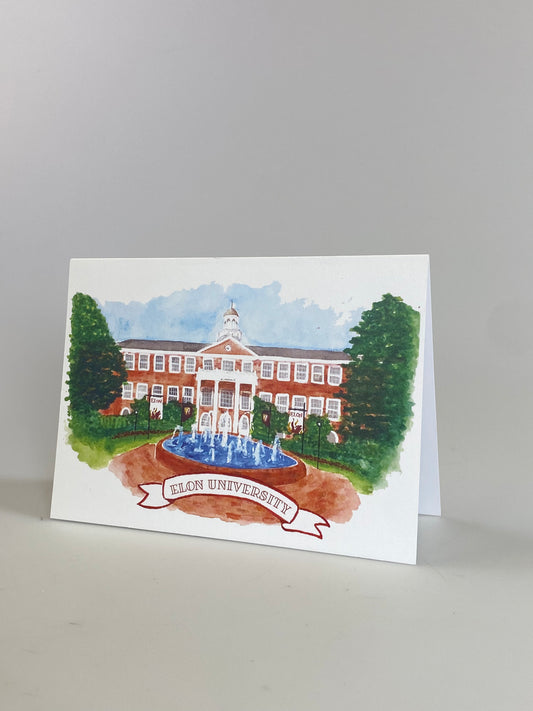 Alamance Fountain folding card